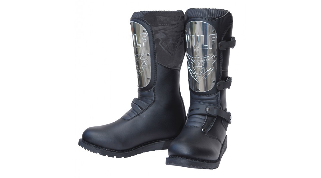 Wulfsport Black Knight Motocross Off Road Boots Adults